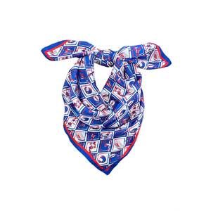 NEW SWELLS checkerboard gameday scarf in blue and red
